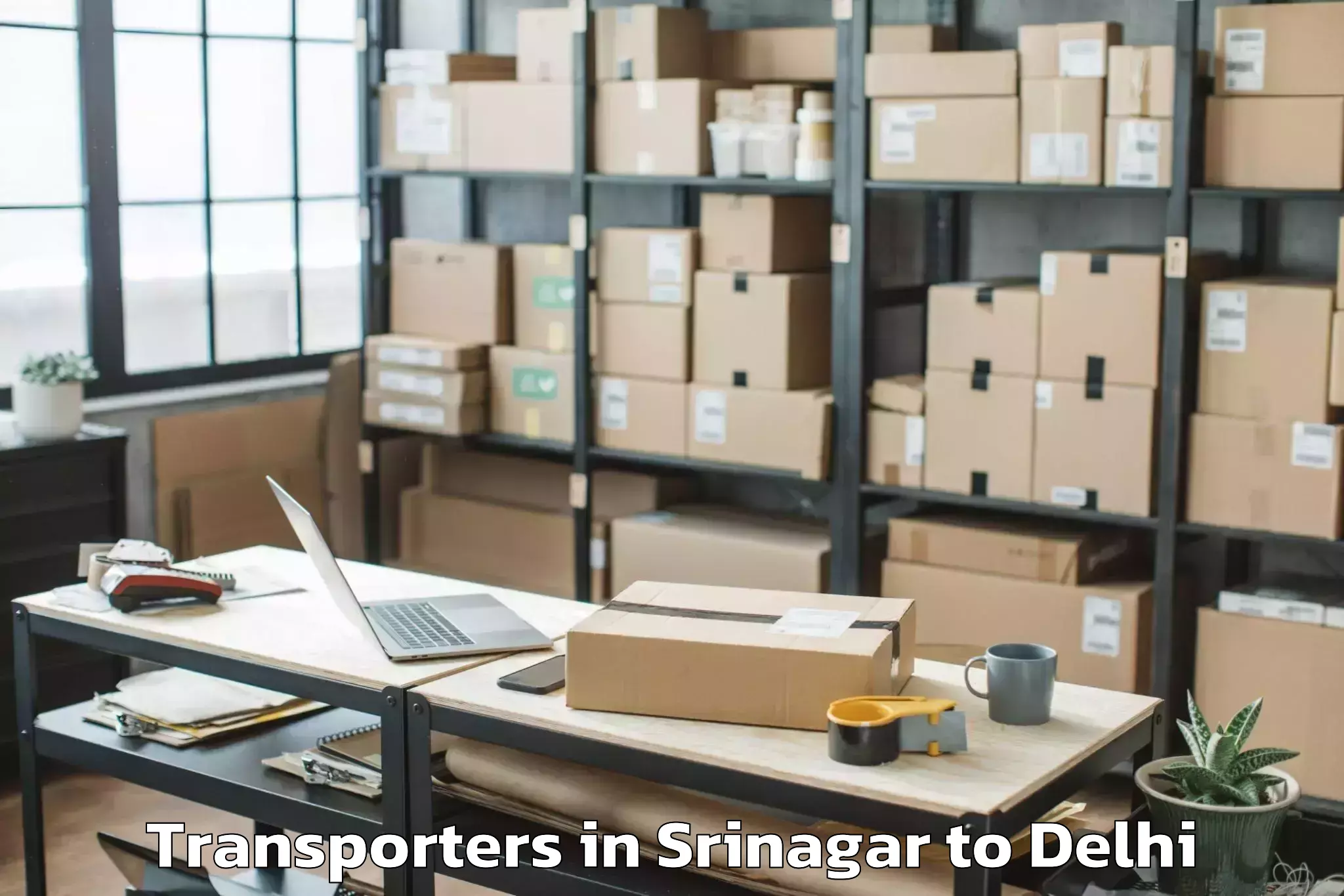 Top Srinagar to Parsvnath Mall Inderlok Transporters Available